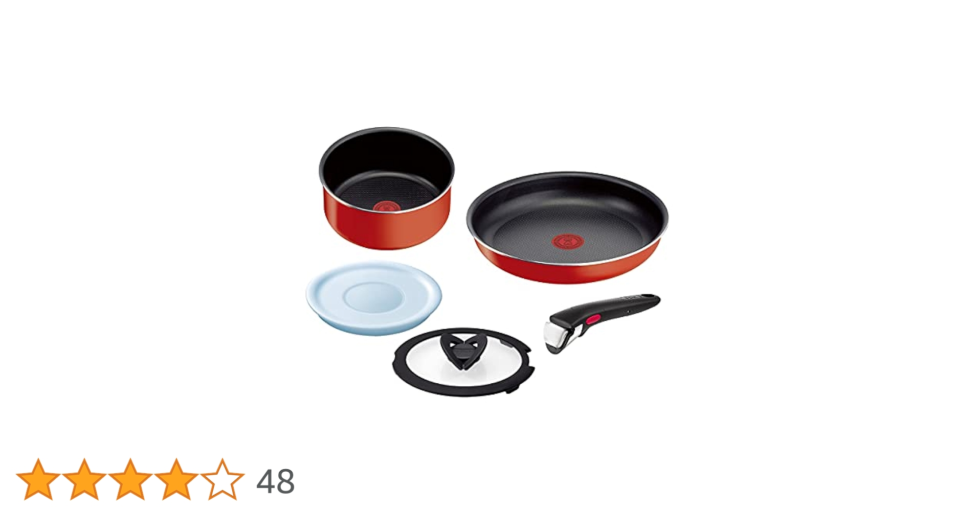ぷ*〜様 新品　未開封　T-fal ingenio パプリカレッド 鍋フライパン Amazon.co.jp: ティファール フライパン 9点セット インジニオ