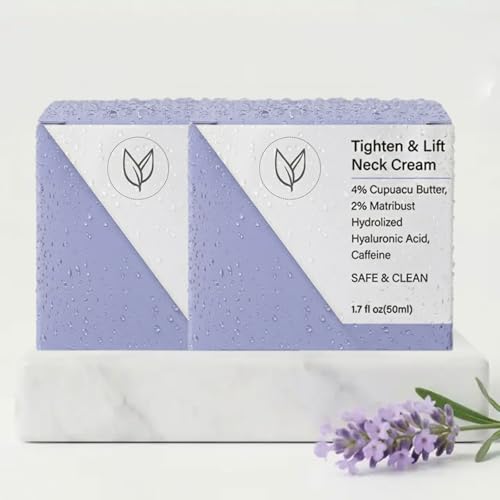 Zyren Neck Cream Zyren Neck Firming Cream Zyren Tighten & Lift Neck Cream Skin Tightening Creams for Body Natural Ingredients Suitable for All Skin Types (2 Pack)