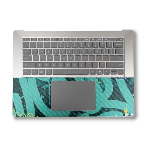 Image of Carbon Fiber Laptop Skin Compatible with Alienware M18 R2 (2024) - CyanTag - Premium 3M Vinyl Protective Wrap Decal Cover - Easy to Apply | Crafted in The USA by MightySkins