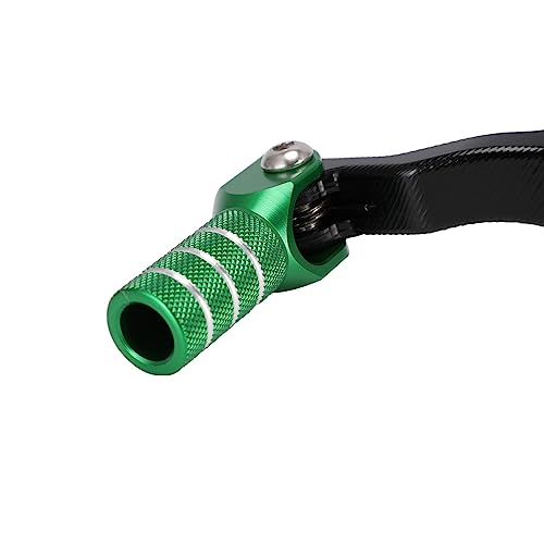 Image of JFG Racing Motorcycle Gear Shifter Lever Extended 10mm Folding Tip CNC for KLR 650 KLR650 1987-2018 Green
