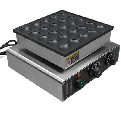 Mini-elektrisches Waffeleisen mit 25 Löchern, Antihaftbeschichtet, Kommerzielle Pfannkuchenbäckermaschine für Heimrestaurants (EU-Stecker 220 V) – Bild 5