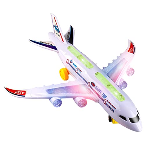 Pisamhid Jouets d'avion pour Enfants - Jouet Avion pour Enfants avec lumières et Sons - Jouet d'avion avec lumières Clignotantes colorées avec Musique sonore, Jouet d'avion pour Enfants de 3 Ans