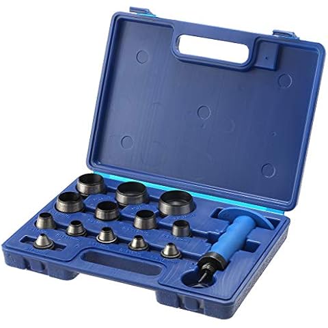 TOPWAY 14PC Professional Leather Hole Punch Set Cover
