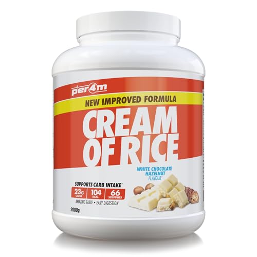 Per4m Cream Of Rice Chocolate Blanco Avellana 2kg – Crema de arroz sabor chocolate blanco avellana para la recuperación.