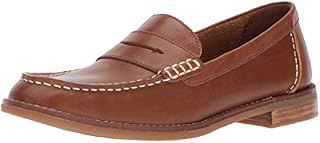 Sperry Womens Seaport Penny Loafer, Tan, 9