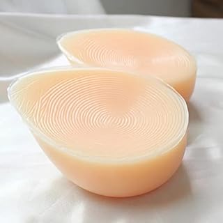 ELMIKA - Seni Finti in Silicone per Protesi Post-Mastectomia, Transgender, Crossdresser, Beige, B (600grams/coppia)