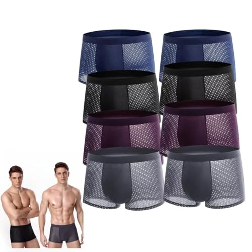 8Pcs Box Hero Mens Underwear - Boxhero Boxer Briefs Boxer Shorts For All-Day Comfort