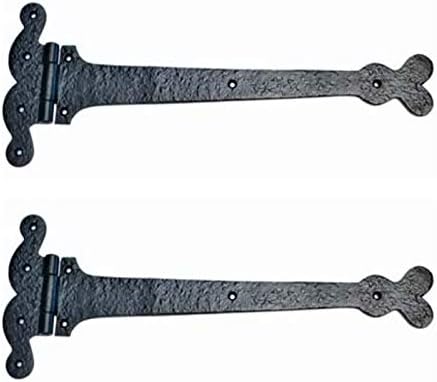 Adonai Hardware Baale Black Antique Iron Hinge- Black Powder Coated (Supplied as 2 Pieces per Pack)