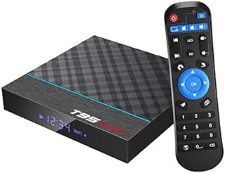 TUREWELL Android Box, T95 Max+ Android 9.0 TV Box Amlogic S905X3 Quad-core cortex-A55 4GB RAM 32GB ROM Media Player with 8K BT4.0 2.4G/5.0GHz Dual-Band WiFi