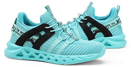 Koppu Boys Girls Shoes Non-Slip Tennis Shoes Fashion Lightweight Breathable Kids Sneakers For Little Kids/Big Kids（Blue 8） #TOP6