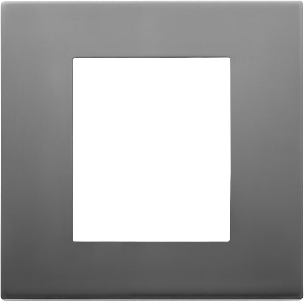 Vimar 30642.72 Linea Plate Series 2 Modules, Metal, Satin Stainless Steel