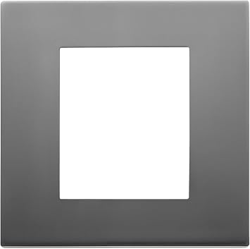 Vimar 30642.72 Linea Plate Series 2 Modules, Metal, Satin Stainless Steel