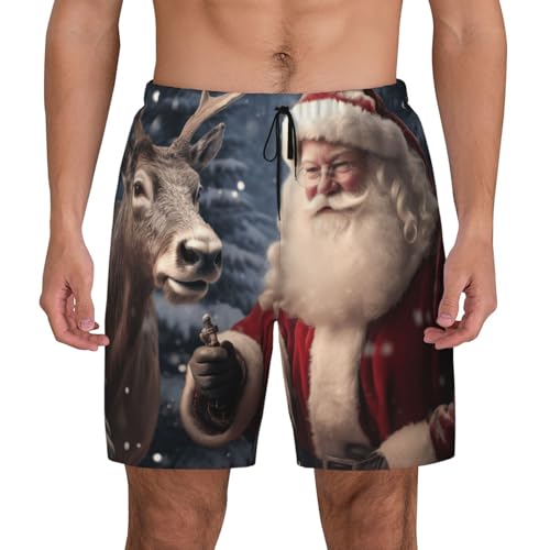 Traje de baño para hombre transpirable para playa surf y fitness con estampado casual