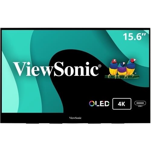 VIEWSONIC VX1655-4K-OLED 15 6 4K 3840x2160 1ms OLED FreeSync Monitor Black