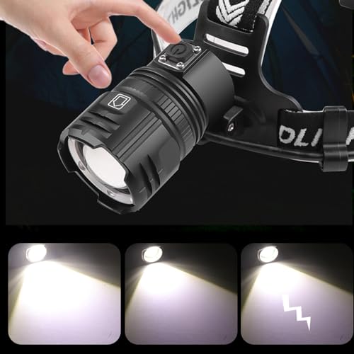 Lampe frontale rechargeable ultra légère pour courir sans gêne - 2