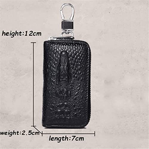 Leather Case Men's Genuine Leather Zipper Key Case(B)2