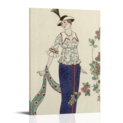 Affiche George Barbier 1912 Cadre Idéal pour Décoration de Chambre Chic