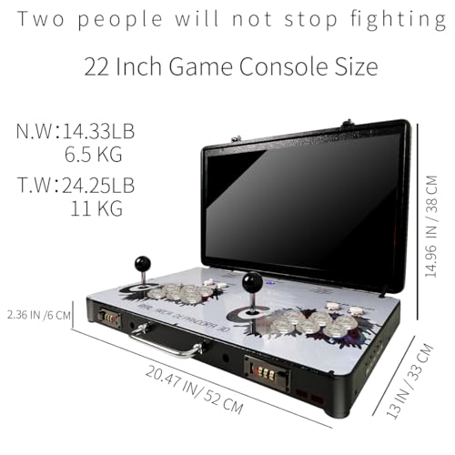 WYGAMING Folding Arcade | 4 Players | Over 20000 Games | 22 Inch LED Display | Sanwa Joysticks - Image 2