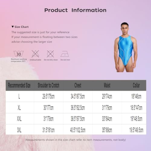 Body de corte alto para hombre y mujer con tejido elastico liso para piscina y carnaval 5