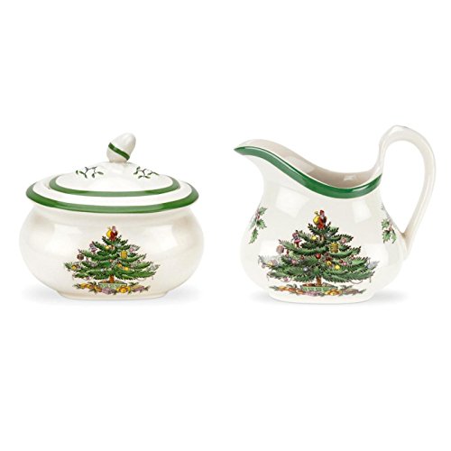 Spode Christmas Tree Sugar & Creamer Set