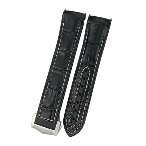 Bracelet montre cuir nylon de qualité supérieure pour Seiko 20mm