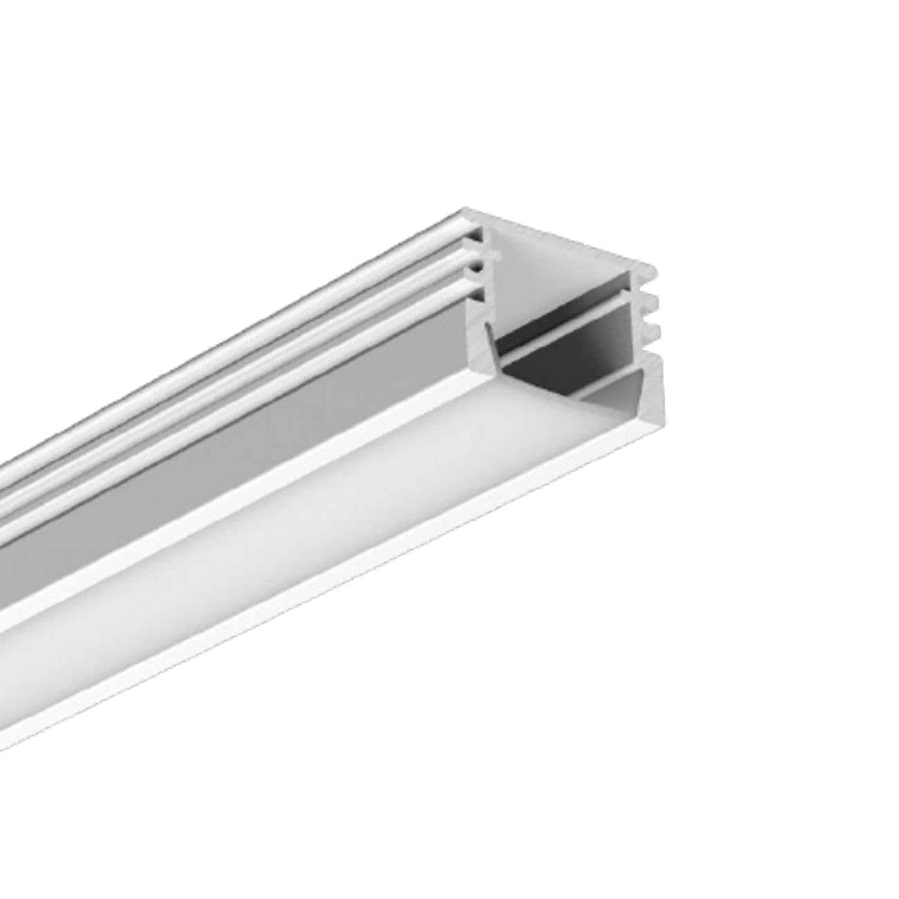 G.W.S® Surface Mounted LED Profile, 1-Pack Aluminium Channel for LED Strip Light, 2 Metres 17.5mmx12mm (006-M1712) — image 1