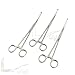 LAJA Imports Lot of 3 Pcs Stainless Steel Spong Holding Forceps 9.5