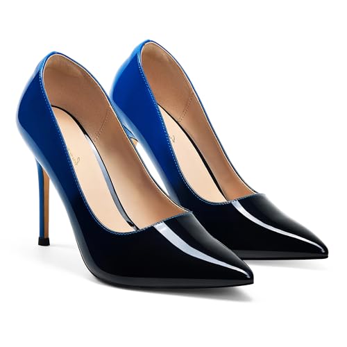 Image of Elisabet Tang High Heels, Womens Pointed Toe Slip on Stilettos Party Wedding Pumps Basic Shoes