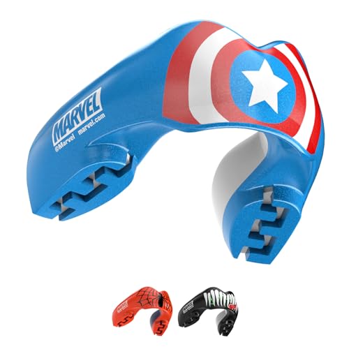 Marvel Captain America Sports Mouthguard for Braces, One