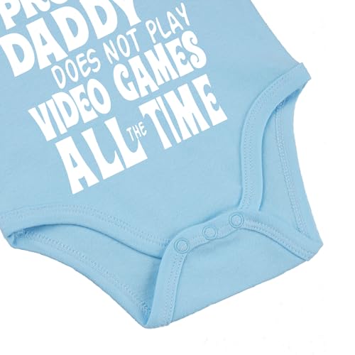 Image of Hi Daddy Bodysuit for Baby Hello Daddy Pregnancy Announcement for Husband I Love Daddys Baby Romper