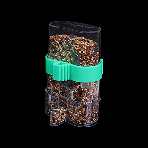 Nishore Alimentador automático de pássaros para gaiola Dispensador de alimentos secos Alimento de se