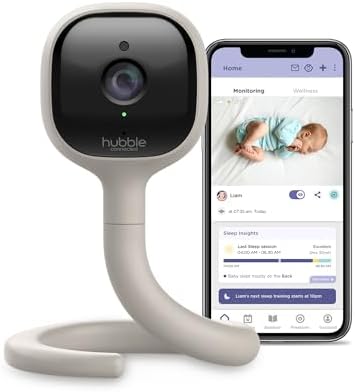 Hubble Connected AI Vision 5-in-1 2K UHD Baby Monitor with AI Ale...