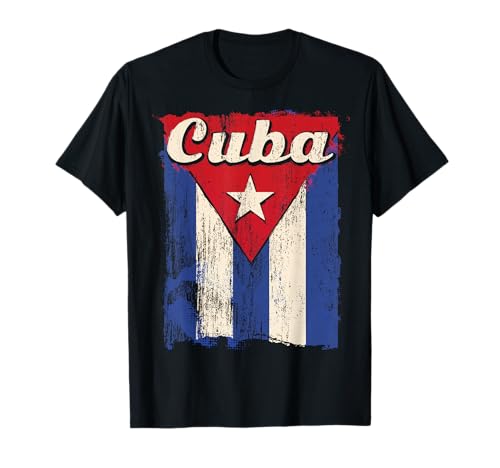 Cuban Flag Shirt Cuba Bandera Cubana Patriotic T-Shirt