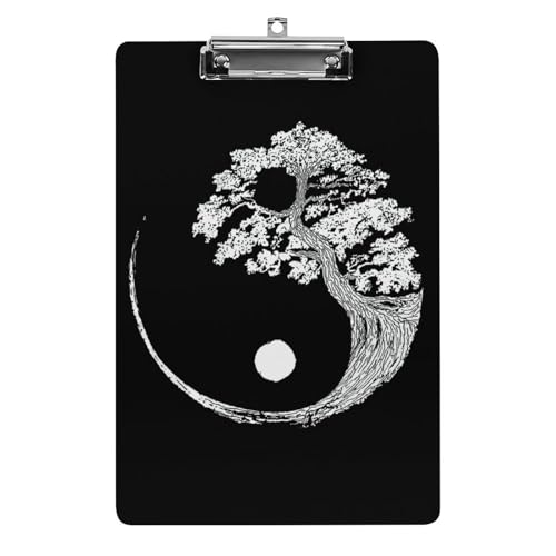 クリップボード 陰陽 道教 太極拳 ゴシップ A4サイズ対応 クリップファイル バインダークリップ 用箋ばさみ ファイルボード メモ帳 縦型 書類整理 おしゃれ かわいい 筆記 多機能 壁掛け プレゼント