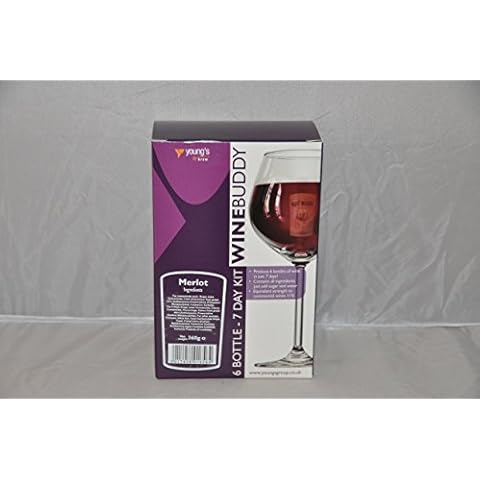 Youngs Wine Buddy Merlot Wine Making Kit - Makes 6 Bottles! Cover