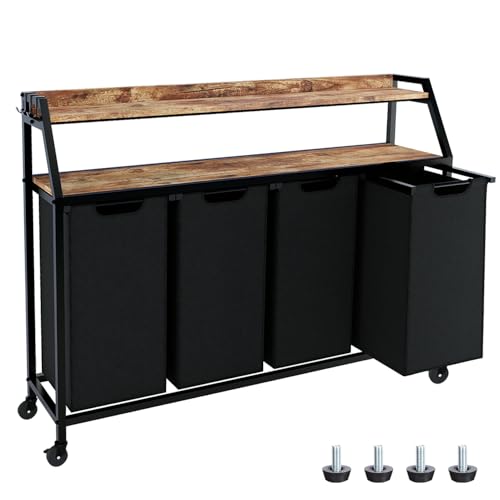 Timberer Laundry Sorter with 4 Section