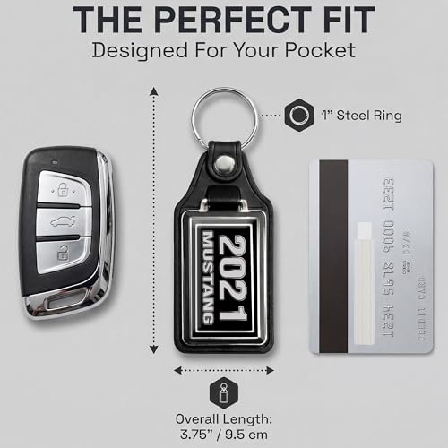 Image of Brotherhood Car Key Chain for Mustang - Classic Models Keychain for Men and Women Gift Key Ring
