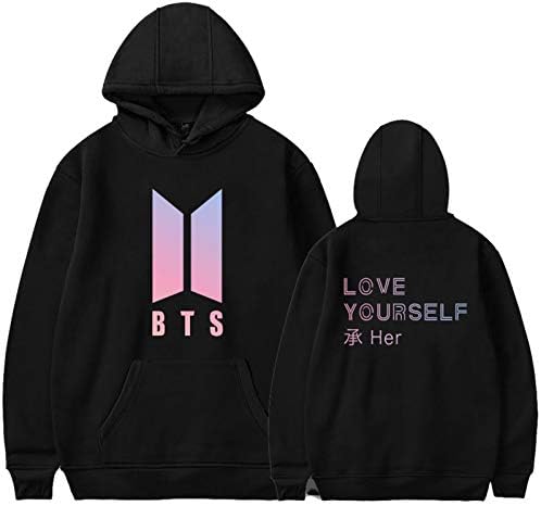 babyhealthy Kpop Bangtan Boys Hoodies Love Yourself Sweatshirt Jungkook Jimin SUGA V Rap J-Hope Jin Merch Pullover Sweater