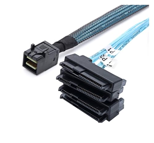 Cable SFF-8643 a SFF-8482 con puerto SATA 0.5 m miniatura 3