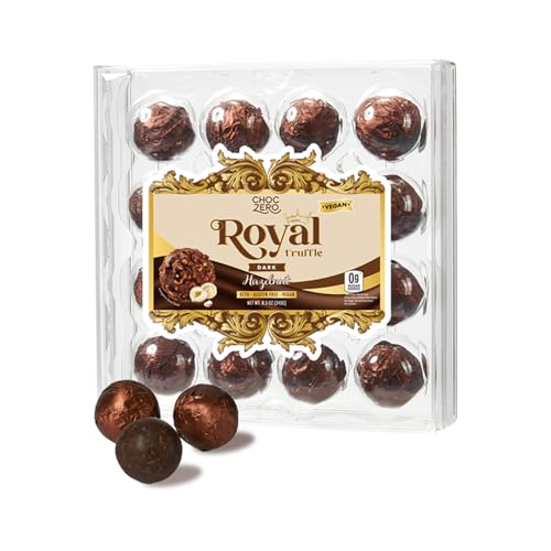 ChocZero Vegan Truffle - Dark Chocolate Hazelnut Royal Truffles