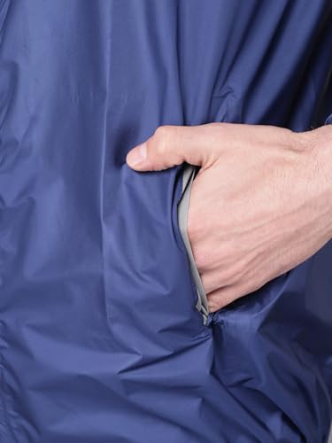 Image of Dollar Rainguard Men's PVC Full Sleeve Solid Rain Jacket With Adjustable Hood and Pocket