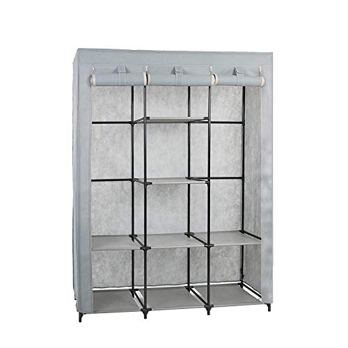 KARMAS PRODUCT Portable Clothes Closet with Dustproof Non-Woven Fabric Cover