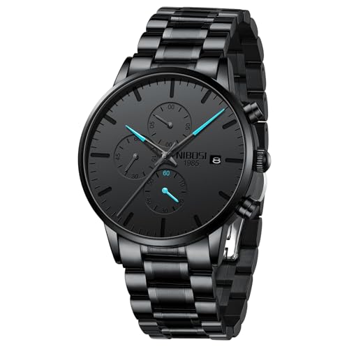 Montre homme étanche NIBOSI, le cadeau idéal avec son bracelet acier et son style unique