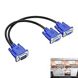 Connexion VGA analogique 15 broches :Équipé d’un connecteur VGA mâle et de 2 connecteurs VGA femelles, ce adaptateur VGA mâle vers double femelle est conçu pour les appareils dotés d’une interface VGA, aussi appelée DB15, DE15, HD15 ou D-Sub 15.