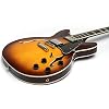 Grote Full Scale Electric Guitar Semi-Hollow Body Guitar Stainless Steel Frets (Vintage Sunburst)