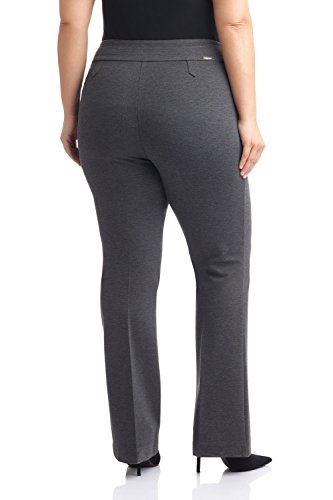Image of Rekucci Curvy Woman Secret Figure Knit Bootcut Plus Size Pant w /Tummy Control