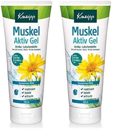 Kneipp Muskel Aktiv Gel mit Arnika und Latschenkiefer, 200ml (2er Pack)