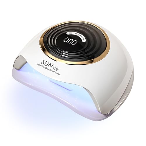 Lampada Per Unghie UV LED Da 248 W,Lampada Per Unghie In Gel UV Con 63 Perle,Sensore Automatico E 4 Impostazioni Del Timer,Perfetta Per Casa E Salone(C2)