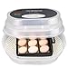 Flexzion Digital Mini Poultry 9-12 Egg Hatcher Brooder Machine for Chicken, Duck, Goose & Quail - Automatic Egg Turner, Adjustable Temperature Controller