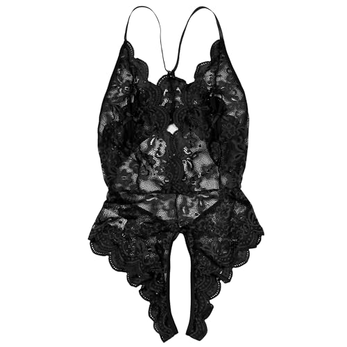 Body sexy en dentelle fine sarcia.eu pour femme, dos nu artistique et finitions haute couture